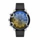 Diesel Griffed Chronograph Black Leather Watch - DZ4584