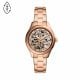 Fossil Women's Rye Automatic Rose Gold-Tone Stainless Steel Watch - BQ3754