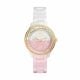 Fossil Women's Stella Multifunction Pink and White Ceramic Watch - CE1119