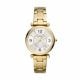 Fossil Women's Carlie Three-Hand Date Gold-Tone Stainless Steel Watch - ES5159