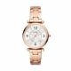 Fossil Women's Carlie Three-Hand Date Rose Gold-Tone Stainless Steel Watch - ES5158