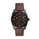 Fossil Men's Machine Three-Hand Date Brown Leather Watch - FS5901