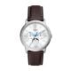 Fossil Men's Neutra Minimalist Multifunction Brown Leather Watch - FS5905