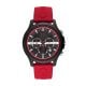 Armani Exchange Chronograph Red Silicone Watch - AX2436