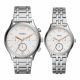 His and Her Fenmore Midsize Multifunction Stainless Steel Watch Gift Set - BQ2468SET