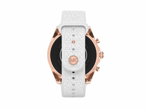 Michael Kors  Access Sofie Heart Rate Smartwatch 41mm Stainless Steel   White Silicone  Walmartcom