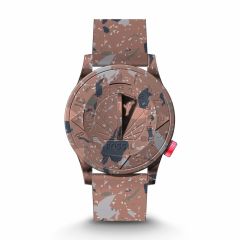 Fossil Men's Staple X Fossil Limited Edition Nate Sundial, Smoke-Tone Stainless Steel Watch - LE1146