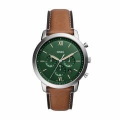 Fossil Men's Neutra Chronograph Tan Eco Leather Watch - FS5963