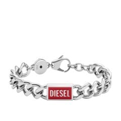 Diesel Men's Stainless Steel Logo Chain Bracelet - DX1371040