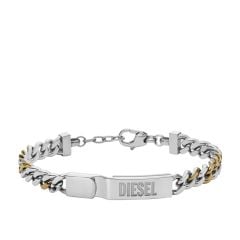 Diesel Men's Two-Tone Stainless Steel ID Chain Bracelet - DX1457931