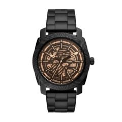 Fossil Men's Machine Automatic, Black Stainless Steel Watch - ME3253