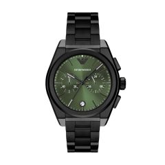 Emporio Armani Men's Chronograph, Black Stainless Steel Watch - AR11562