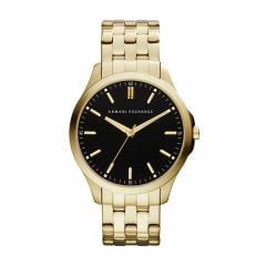 Armani Exchange Men's Hampton Gold Round Stainless Steel Watch - AX2145