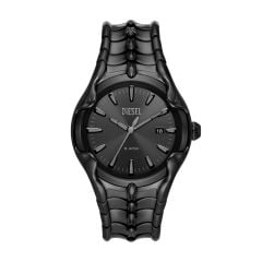 Diesel Men's Vert Three-Hand Date, Black Stainless Steel Watch - DZ2187