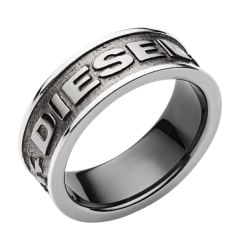 Diesel Men'S Gunmetal Ring - Dx110806018