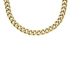 Fossil Men's Bold Chains Gold-Tone Stainless Steel Chain Necklace -  JF04612710