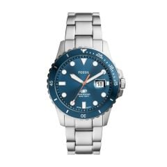 Fossil Fossil Blue Dive Three-Hand Date Stainless Steel Watch - FS6050