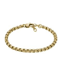 Fossil Women's All Stacked Up Gold-Tone Stainless Steel Chain Bracelet - JF04561710