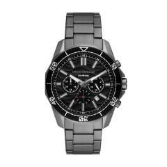 Armani Exchange Chronograph Gunmetal Stainless Steel Watch - AX1959