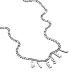 Diesel Men's Stainless Steel Chain Necklace -  DX1494040