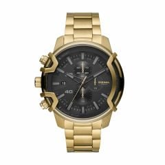 Diesel Men's Griffed Gold Round Stainless Steel Watch - DZ4522