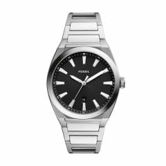 Fossil Men's Everett Three-Hand Date Stainless Steel Watch -  FS5821