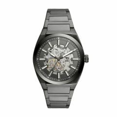 Fossil Men's Everett Automatic Smoke Stainless Steel Watch - ME3206