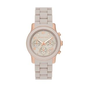 Michael Kors Women's Runway Chronograph, Rose Gold-Tone Stainless Steel Watch - MK7386