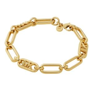Michael Kors Women's Premium Statement Link 14K Gold-Plated Empire Link Bracelet -  MKJ828500710