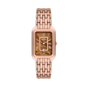 Fossil Women's Raquel Three-Hand Date, Rose Gold-Tone Stainless Steel Watch - ES5323