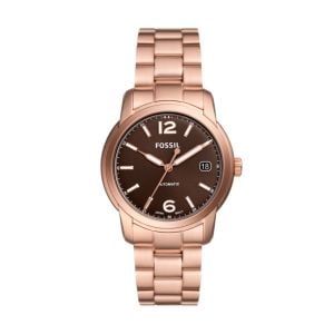Fossil Women's Fossil Heritage Automatic, Rose Gold-Tone Stainless Steel Watch - ME3258